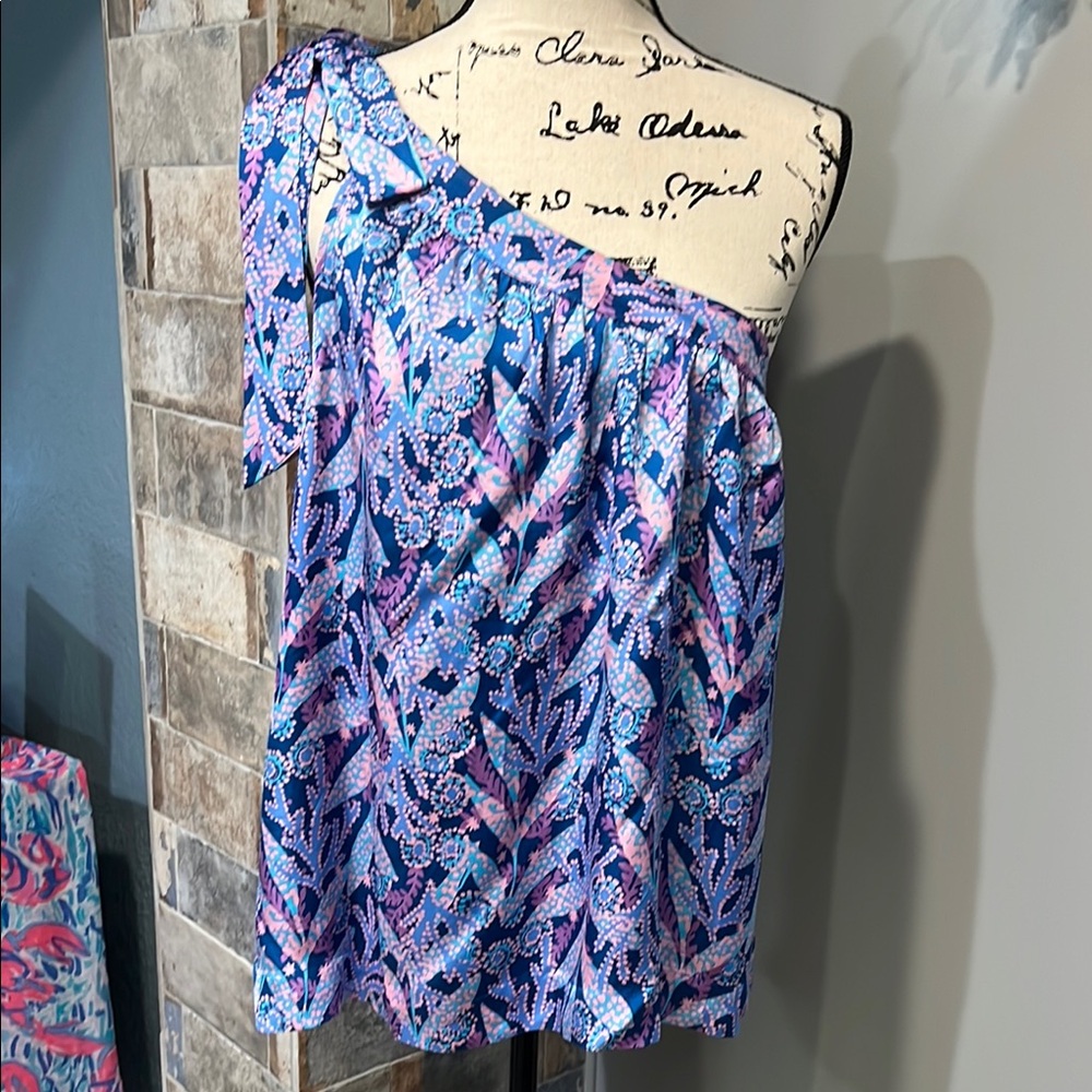 Lilly Pulitzer Women's Bexler Barton Blue Star Gazing One Shoulder Top